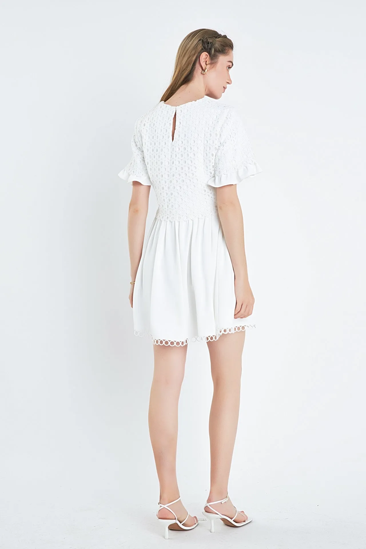 Mixed Media Lace Dress