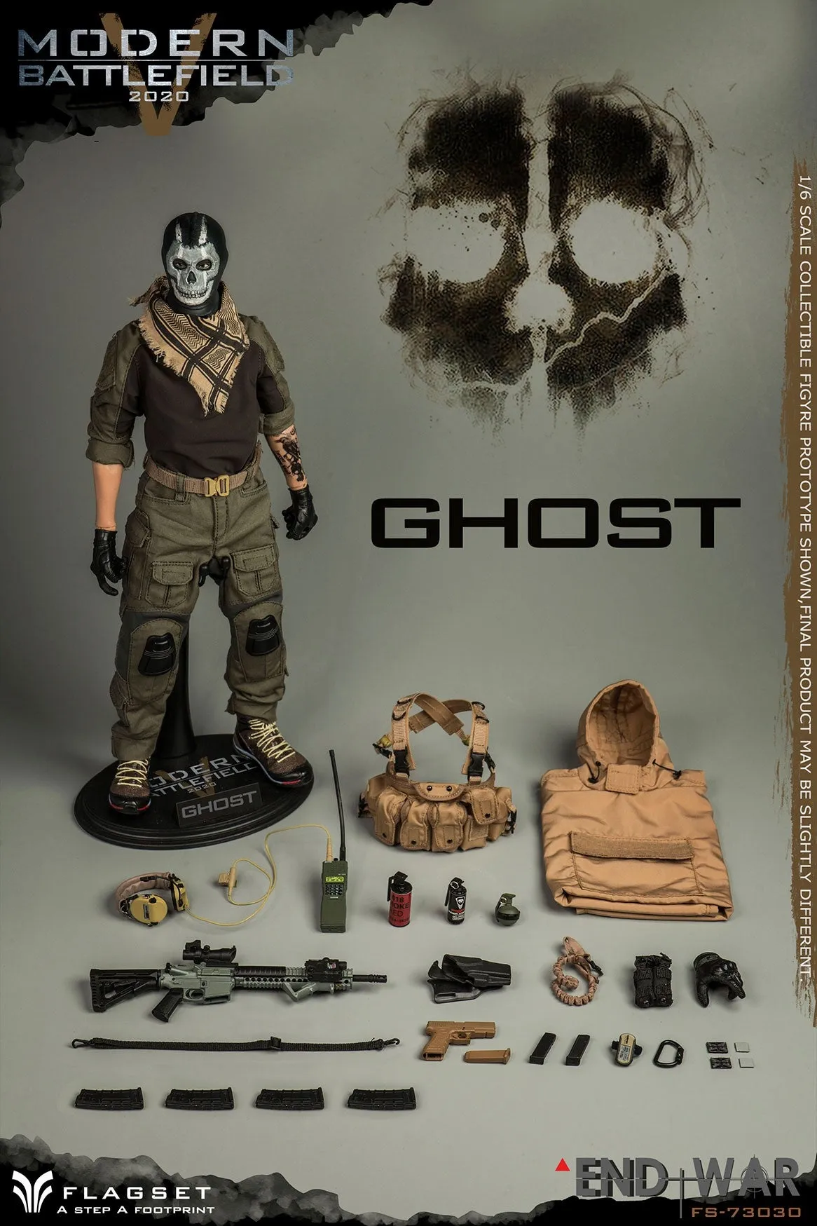 Modern Battlefield Ghost - Brown Combat Boots (Foot Type)