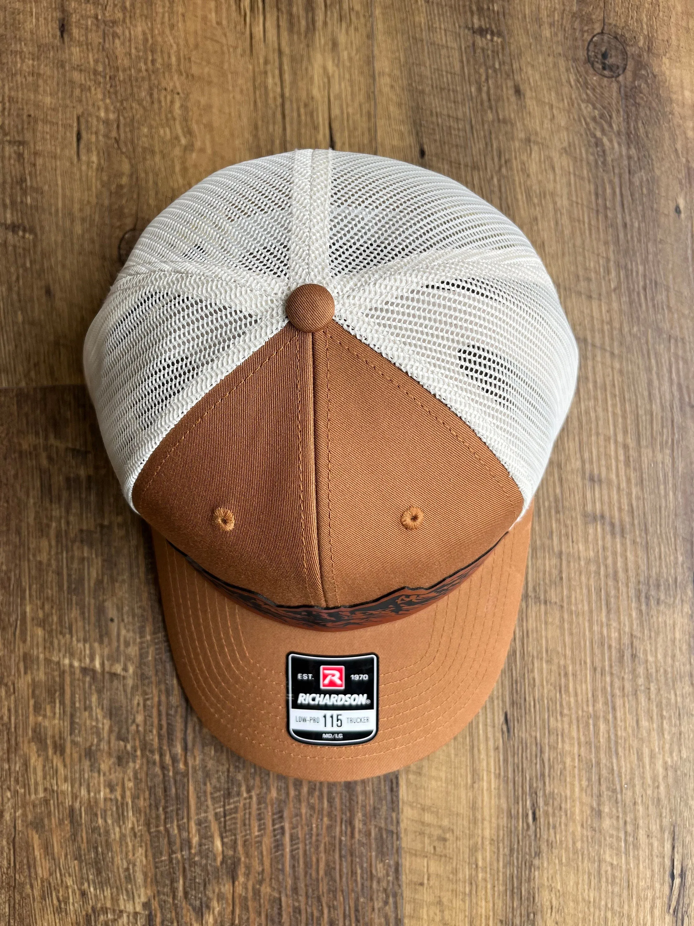 Mountain Range Hat | Mountains Hat | Mountain Range Leather Patch Hat | Christmas Hat | Hat for dad | Hikers hat | Hat for mountain hiker