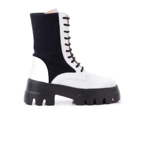 Newark White Leather