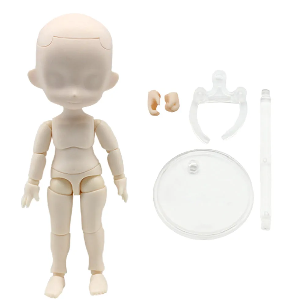niannyyhouse DOD 13cm Doll Action Figures Body Suitable for 1/12 BJD Dolls Head Dress Up