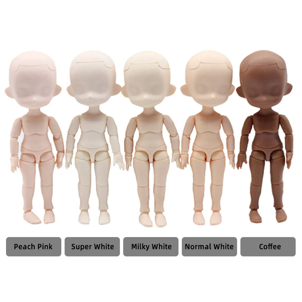 niannyyhouse DOD 13cm Doll Action Figures Body Suitable for 1/12 BJD Dolls Head Dress Up