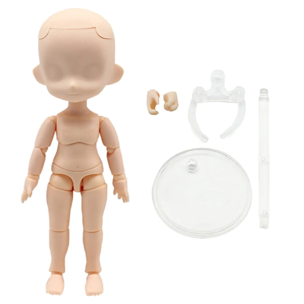 niannyyhouse DOD 13cm Doll Action Figures Body Suitable for 1/12 BJD Dolls Head Dress Up