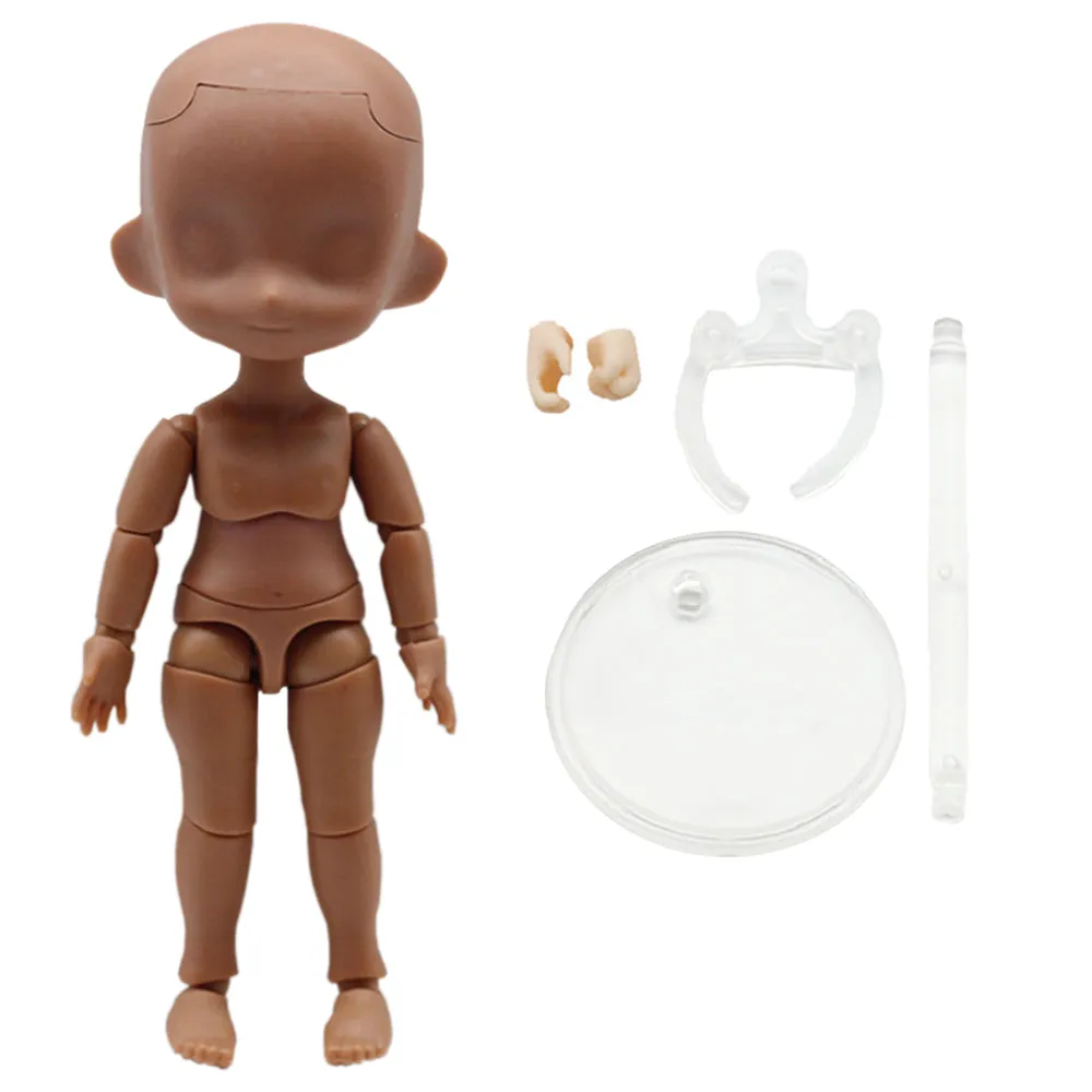 niannyyhouse DOD 13cm Doll Action Figures Body Suitable for 1/12 BJD Dolls Head Dress Up
