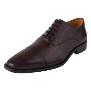 Oscar Mens Leather Lace up Oxford Designer Dress Shoes