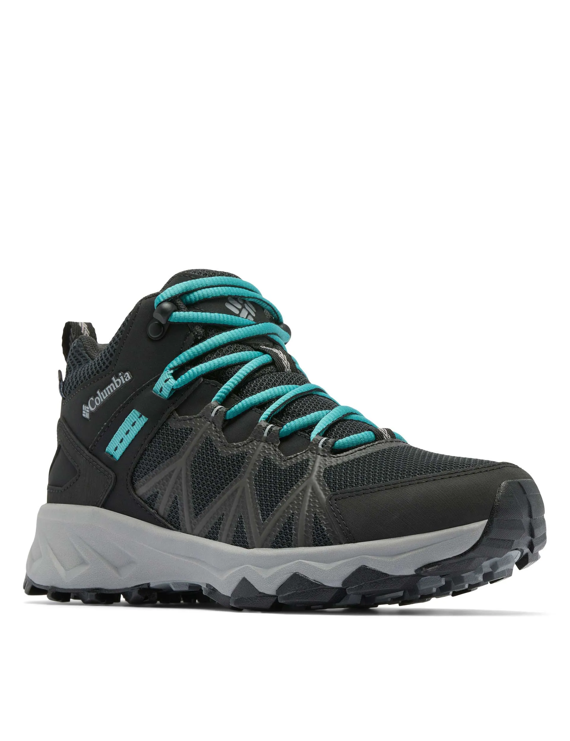 Peakfreak II Mid Outdry Hiking Shoe - Black/Teal