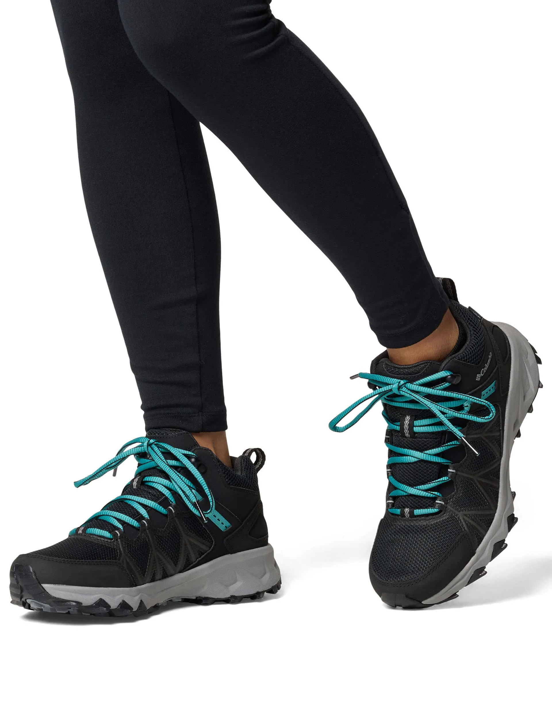 Peakfreak II Mid Outdry Hiking Shoe - Black/Teal