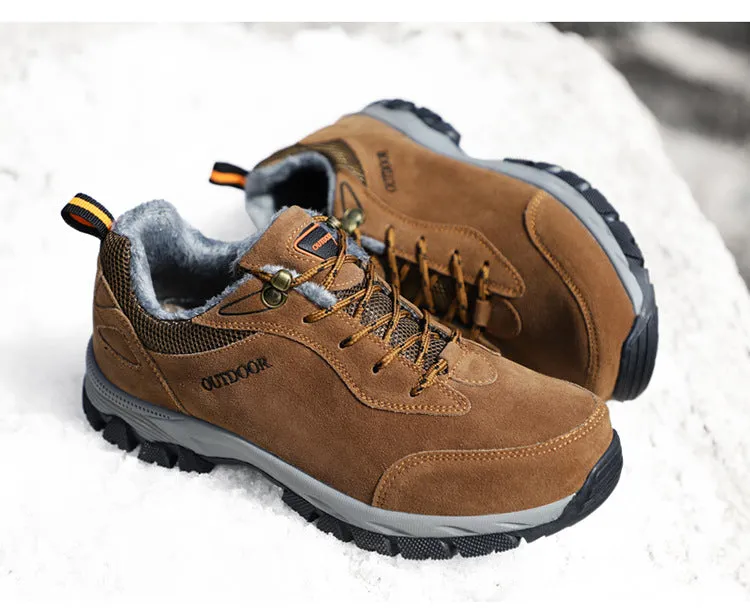 Plus size men's shoes autumn winter outdoor hiking shoes non-slip cargo shoes hiking shoes men's casual sneakers