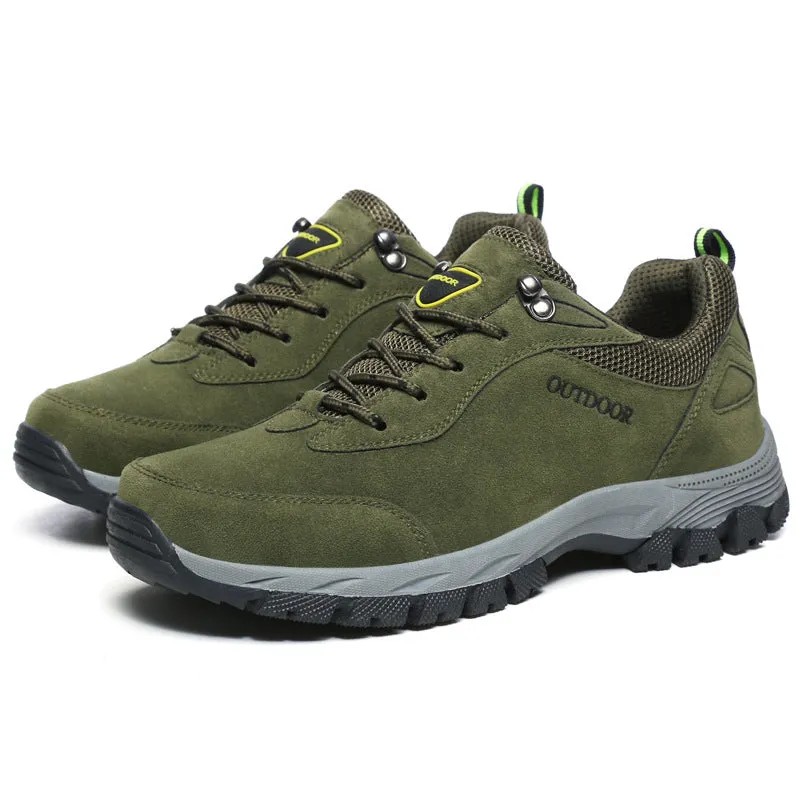 Plus size men's shoes autumn winter outdoor hiking shoes non-slip cargo shoes hiking shoes men's casual sneakers