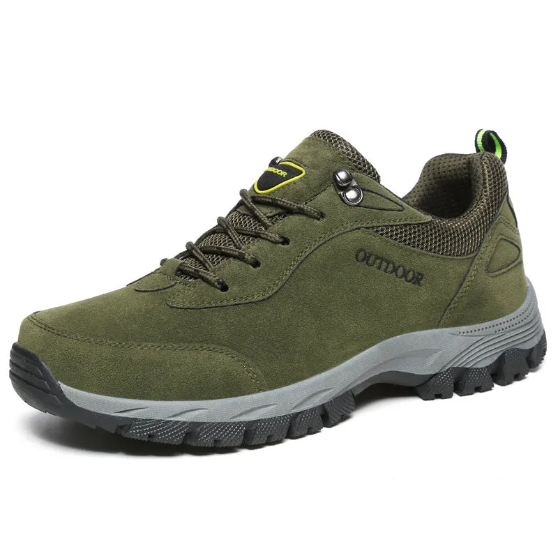 Plus size men's shoes autumn winter outdoor hiking shoes non-slip cargo shoes hiking shoes men's casual sneakers