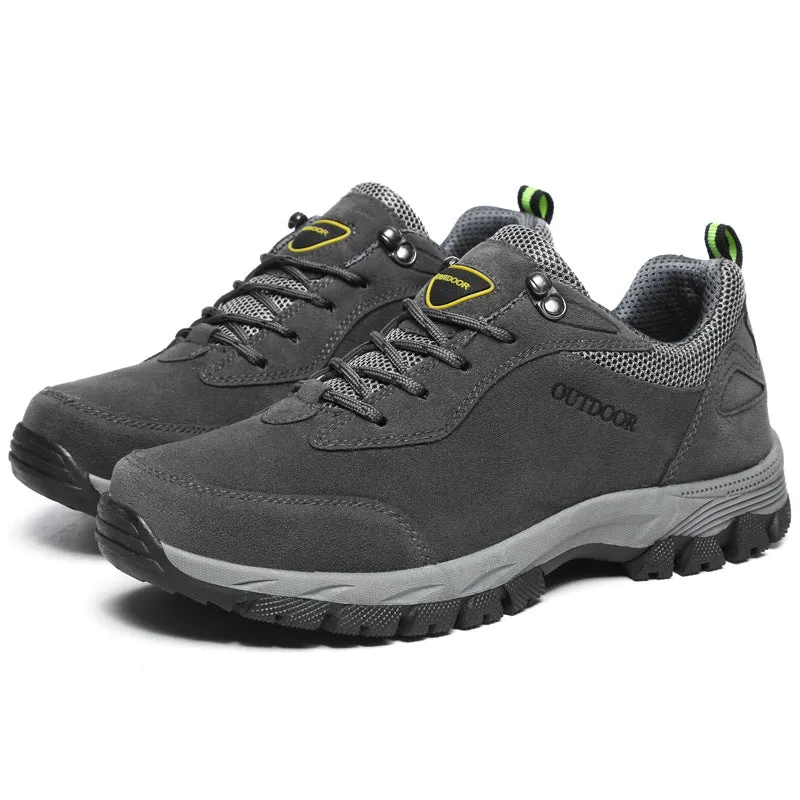 Plus size men's shoes autumn winter outdoor hiking shoes non-slip cargo shoes hiking shoes men's casual sneakers