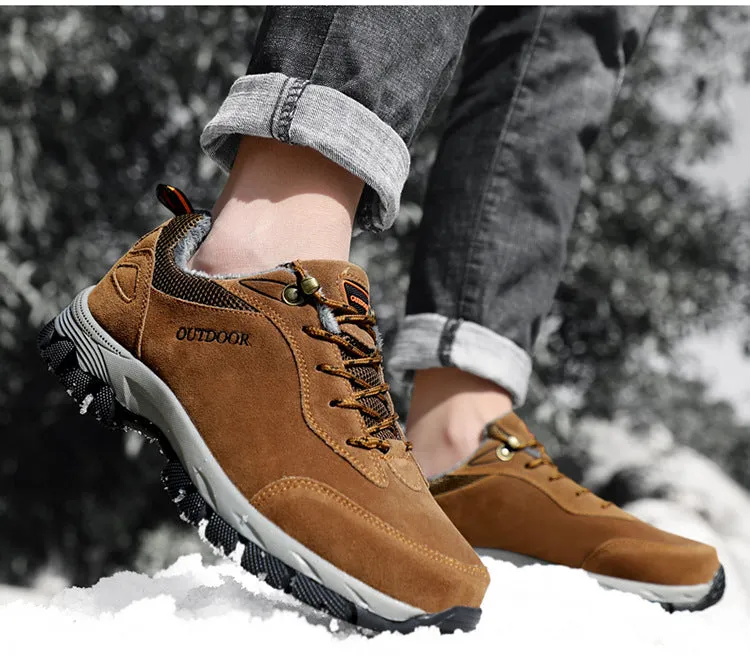 Plus size men's shoes autumn winter outdoor hiking shoes non-slip cargo shoes hiking shoes men's casual sneakers