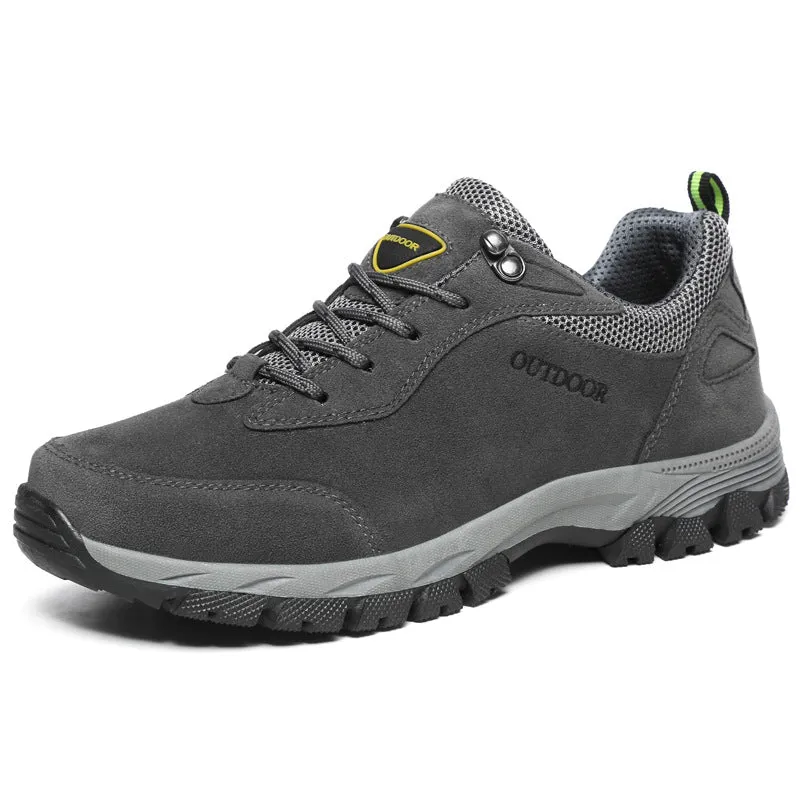 Plus size men's shoes autumn winter outdoor hiking shoes non-slip cargo shoes hiking shoes men's casual sneakers