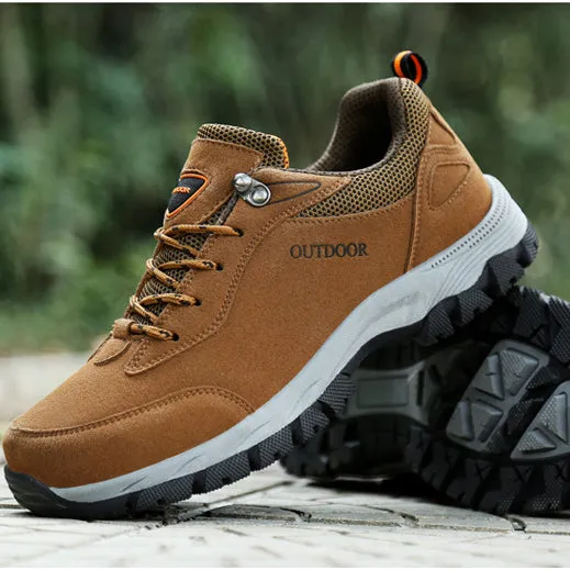 Plus size men's shoes autumn winter outdoor hiking shoes non-slip cargo shoes hiking shoes men's casual sneakers