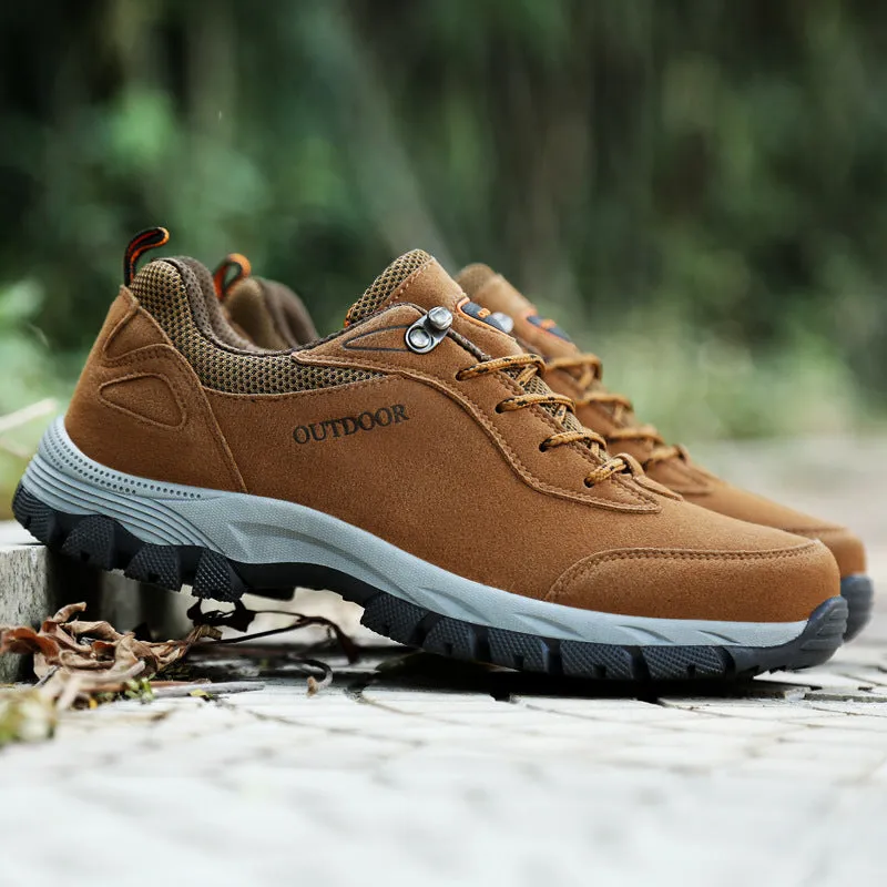 Plus size men's shoes autumn winter outdoor hiking shoes non-slip cargo shoes hiking shoes men's casual sneakers