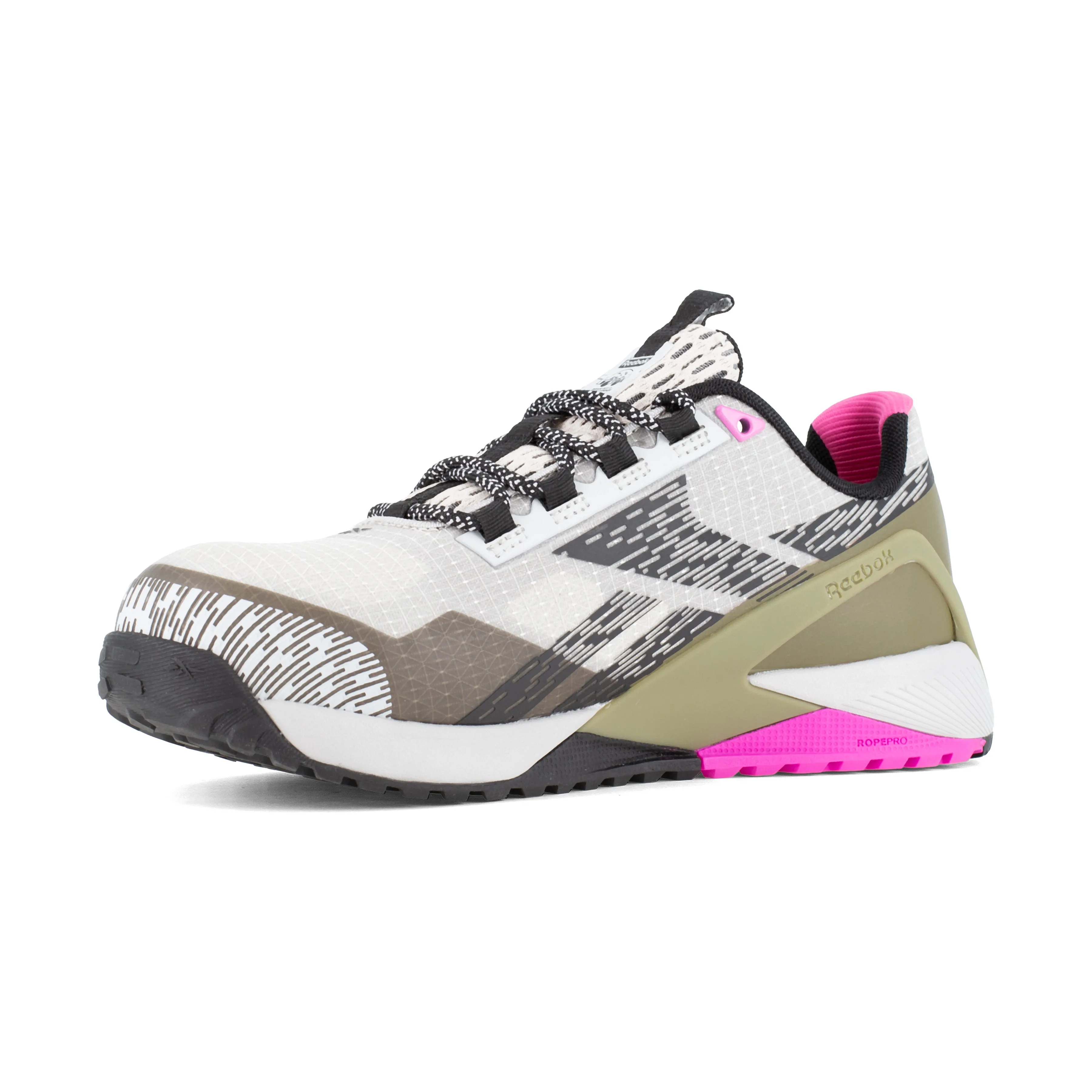 Reebok Women's Nano X1 Adventure Comp Toe Athletic Work Shoe - Silver - RB383