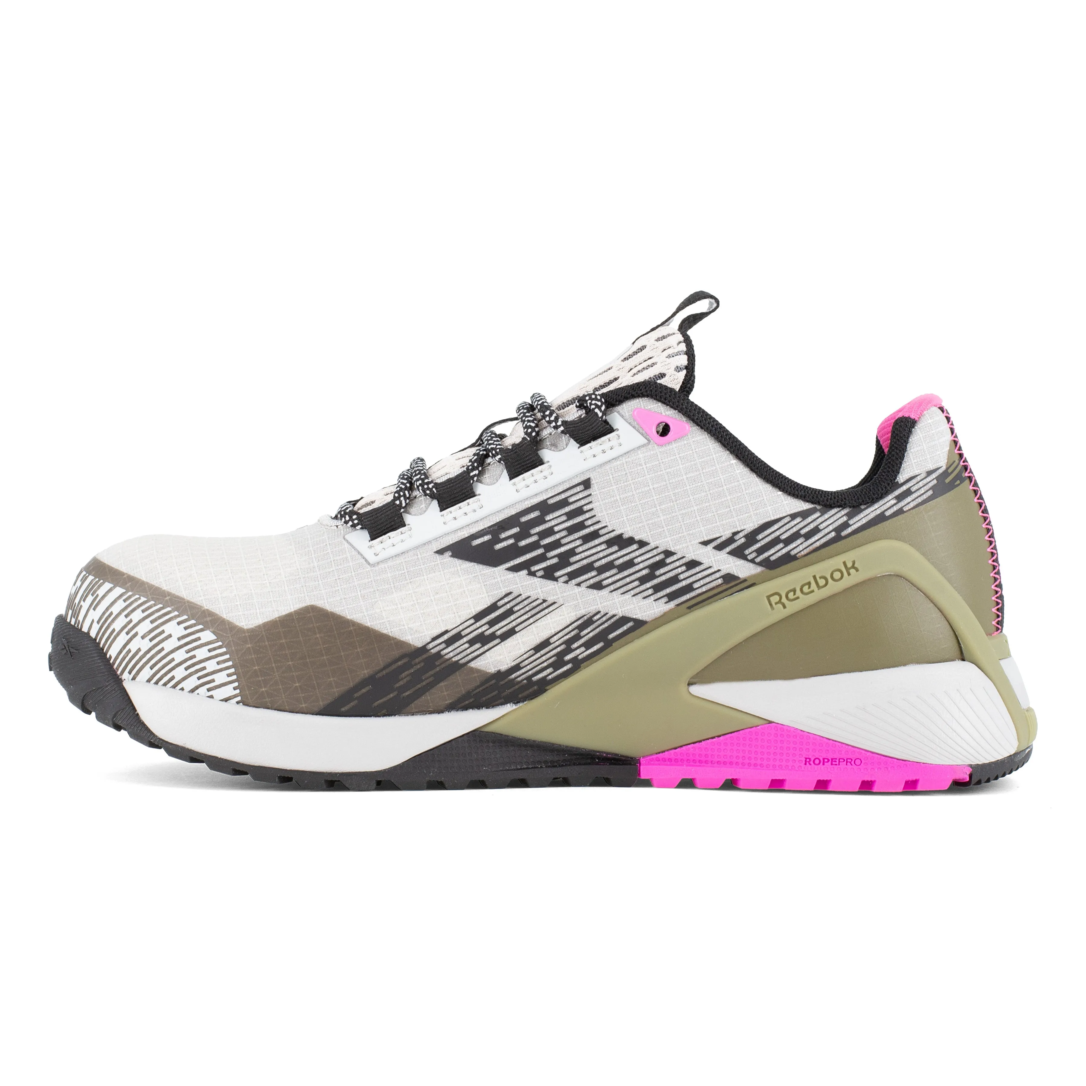 Reebok Women's Nano X1 Adventure Comp Toe Athletic Work Shoe - Silver - RB383