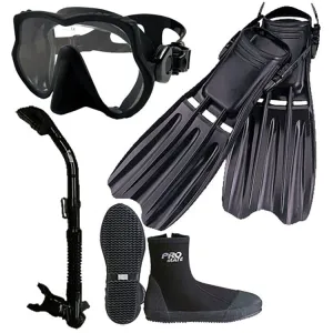 Scuba Dive Snorkeling Mask Fins Dry Snorkel Combo Package Set - SCS0038 Scuba Dive Snorkeling Mask Fins Dry Snorkel Combo Package Set - SCS0038