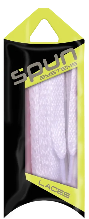 Spun™ Flat Athletic ShoeLaces - White