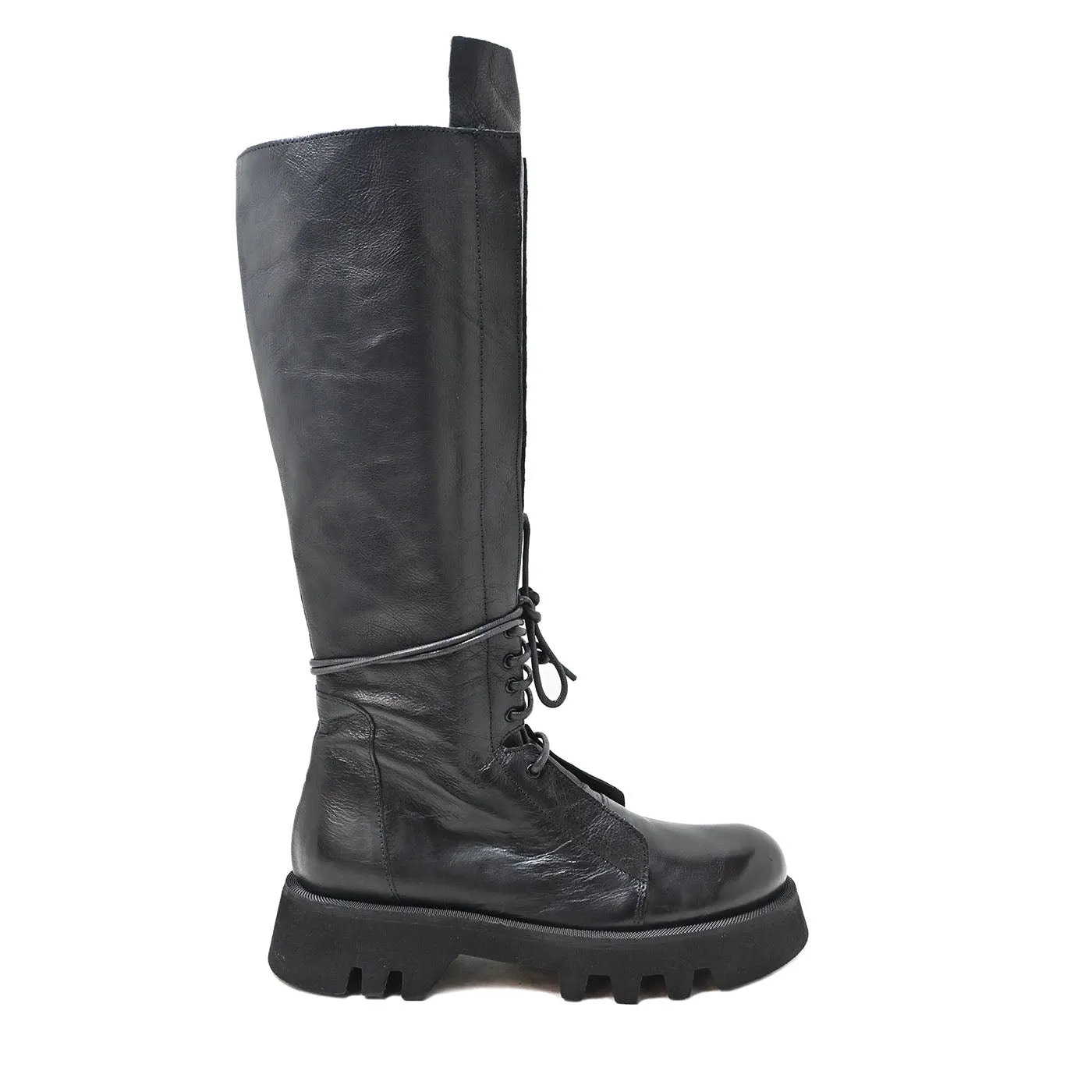 STELVIO 26 - combat boots leather BLACK
