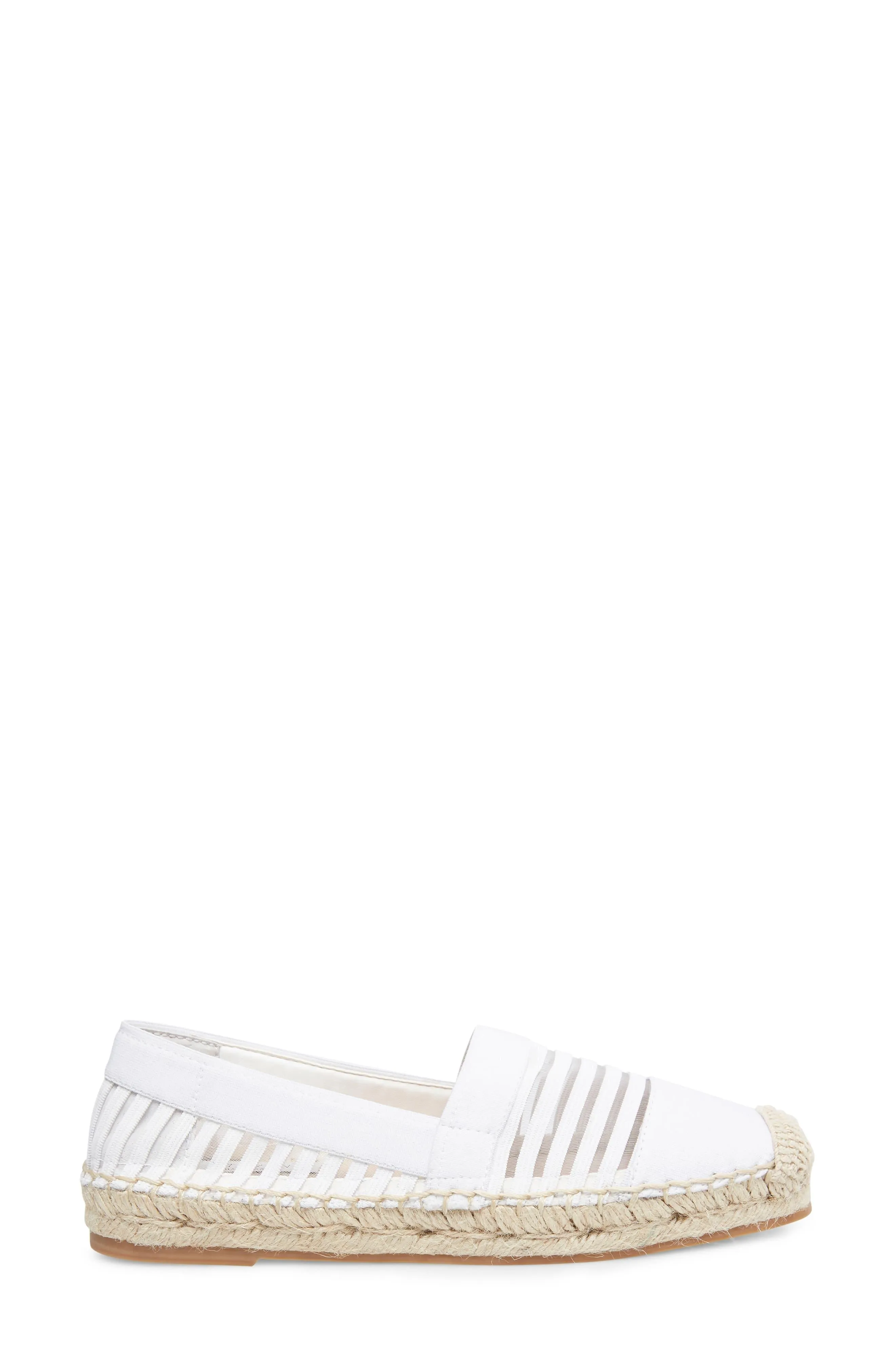 Steve Madden Haleen White Multi Flatform Espadrille Slip-On Loafer Shoes