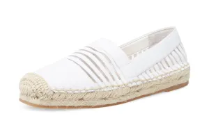 Steve Madden Haleen White Multi Flatform Espadrille Slip-On Loafer Shoes