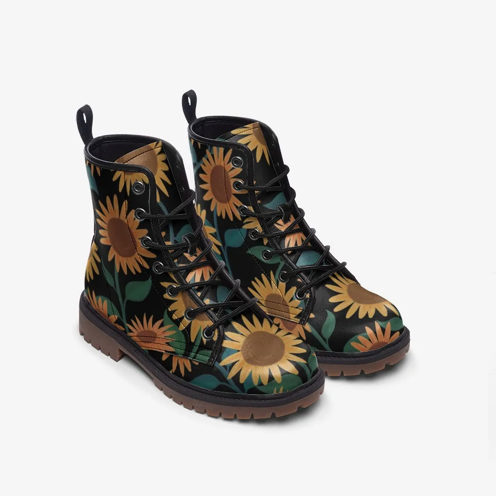 Sunflower Artiste Black Lace Up Boots