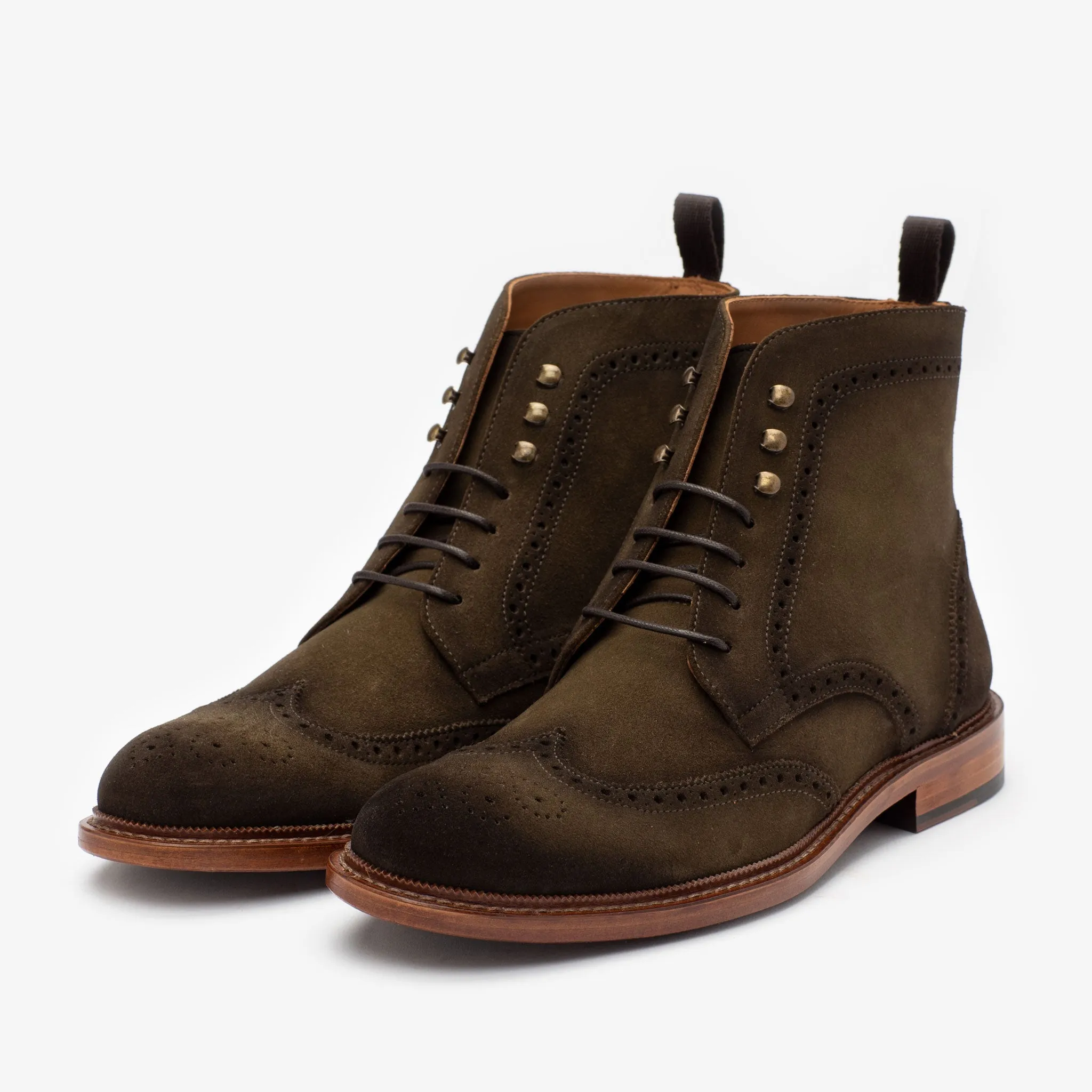 The Mack Boot in Olive