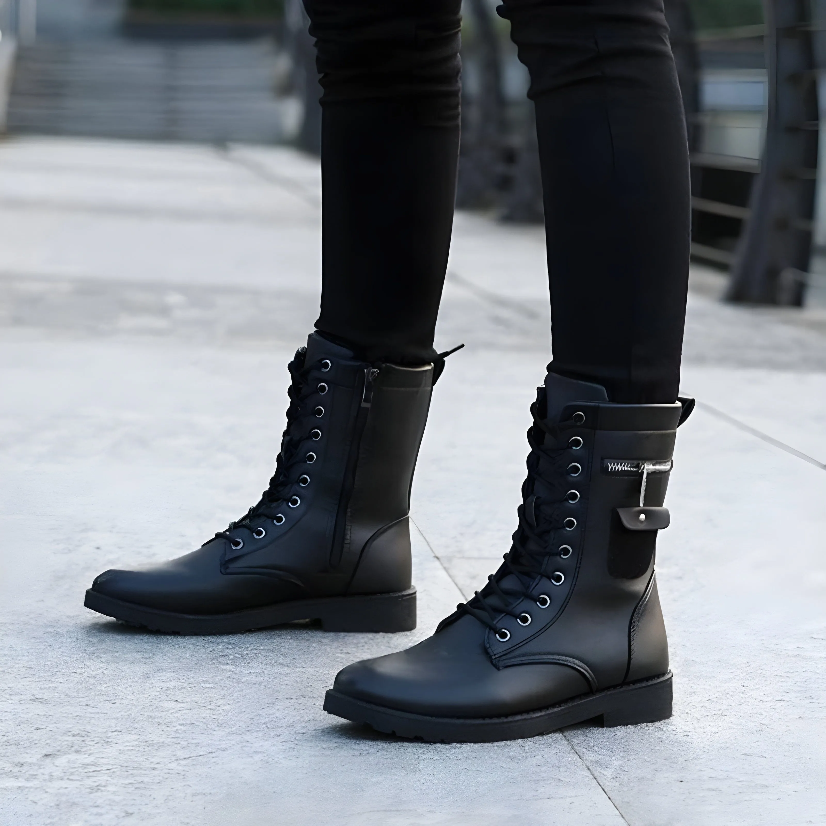 The Martin Leather Combat Boots