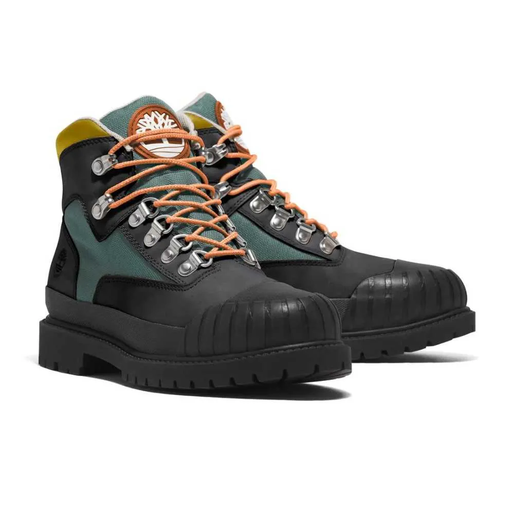 Timberland Women's Heritage Waterproof Rubber-Toe Hiking Black Boot