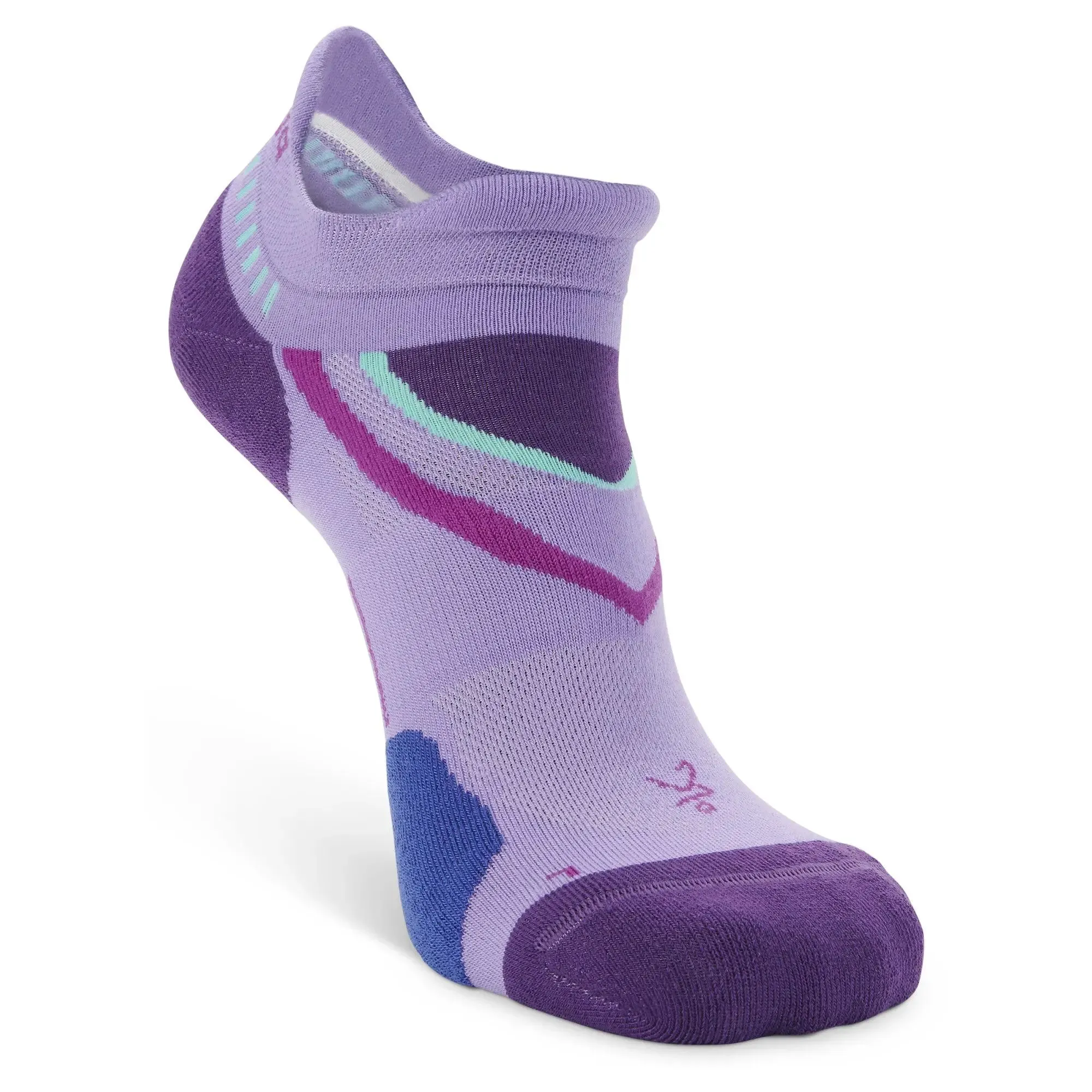 UltraGlide Running Socks, Lavender/Charged Purple