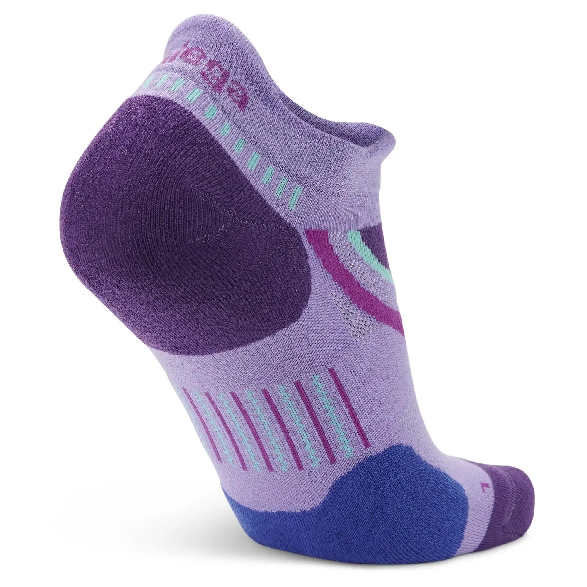 UltraGlide Running Socks, Lavender/Charged Purple