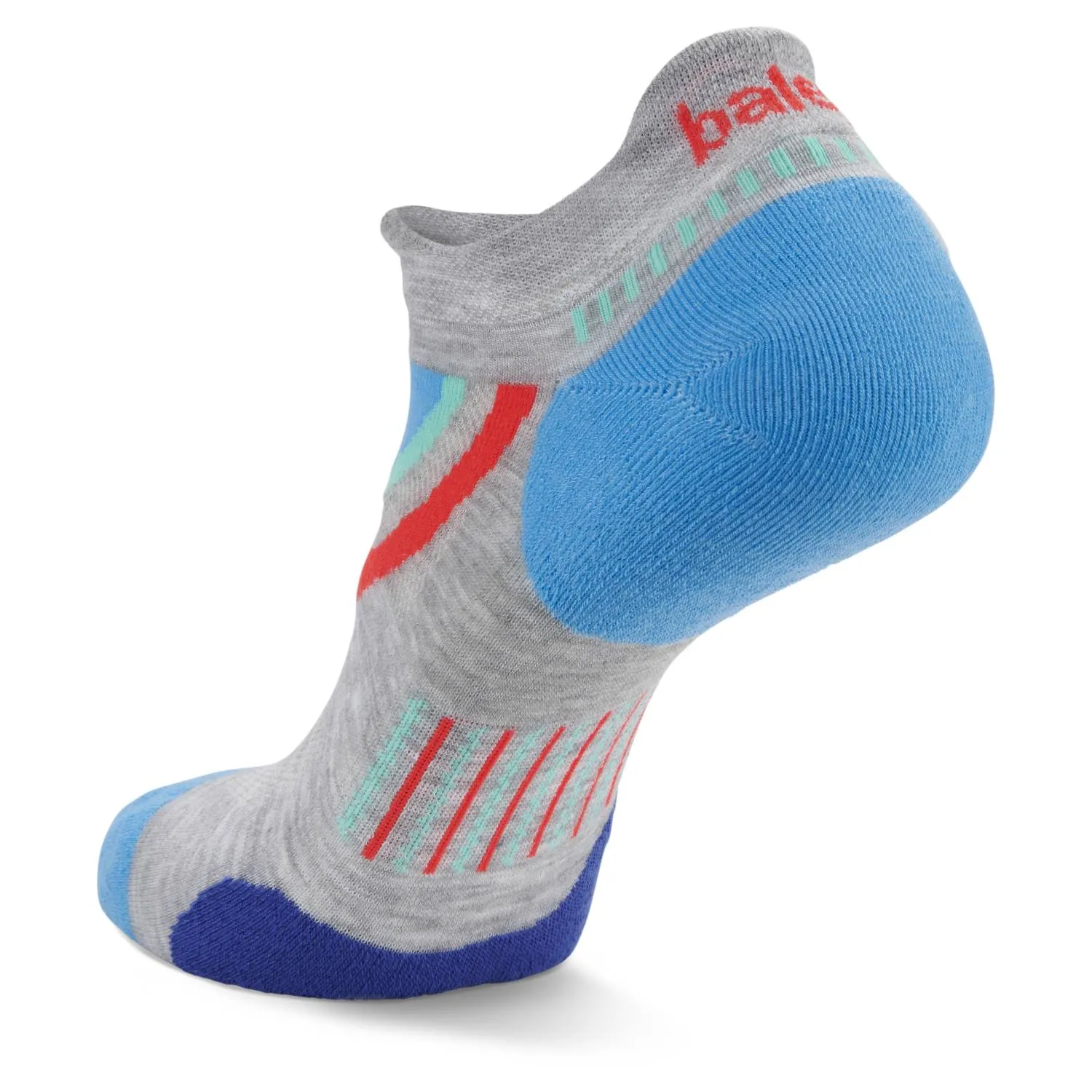 UltraGlide Running Socks, Mid Grey/Ethereal Blue