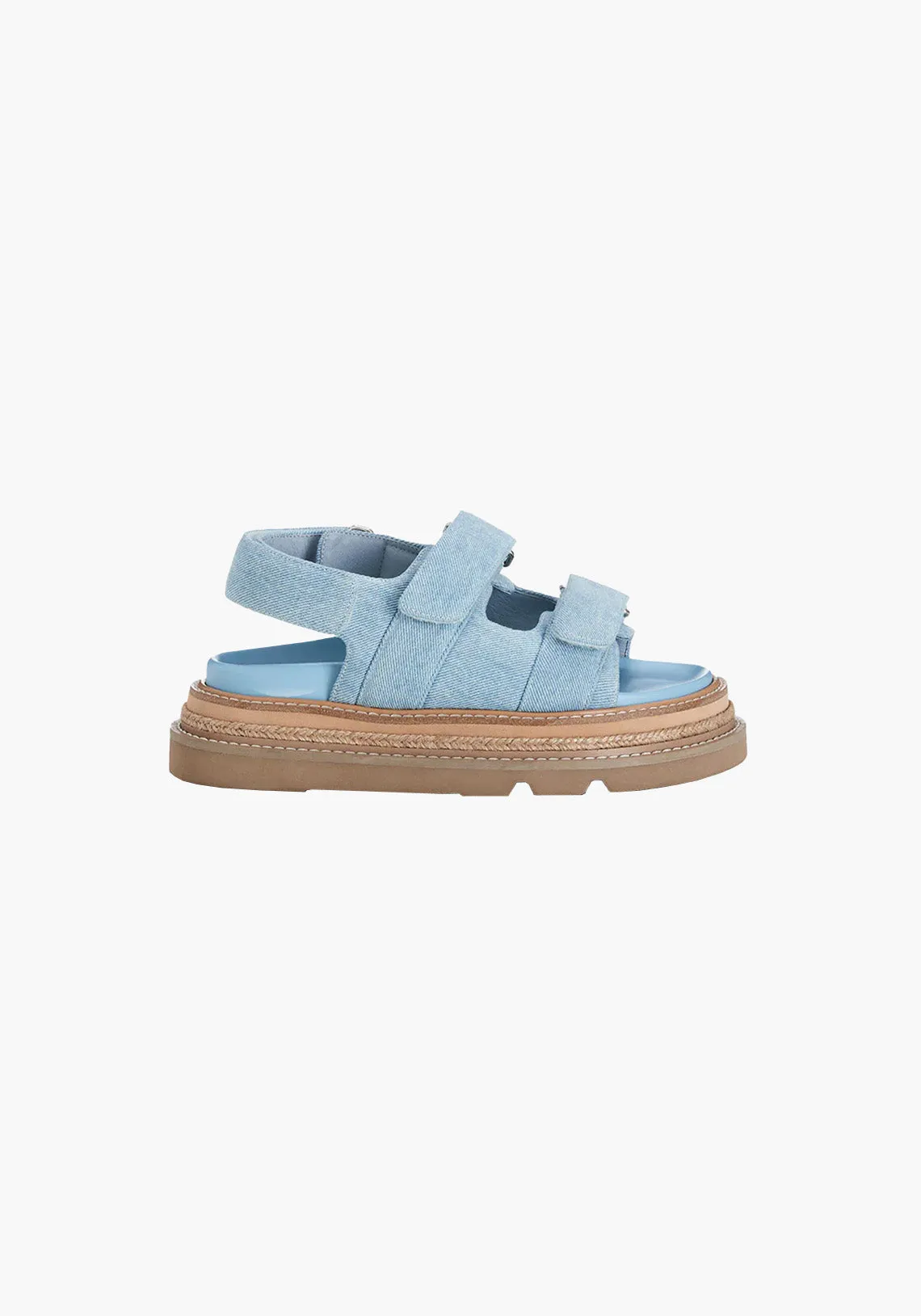 VEDA SANDAL LIGHT DENIM