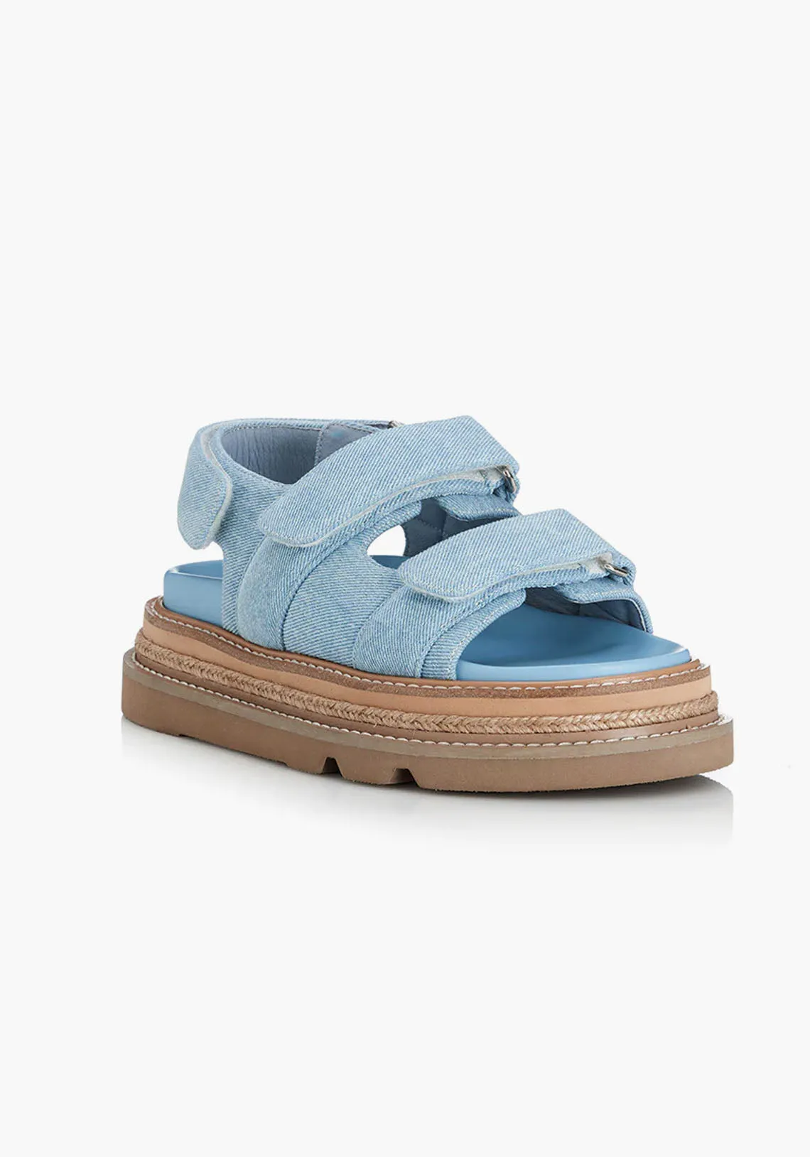 VEDA SANDAL LIGHT DENIM