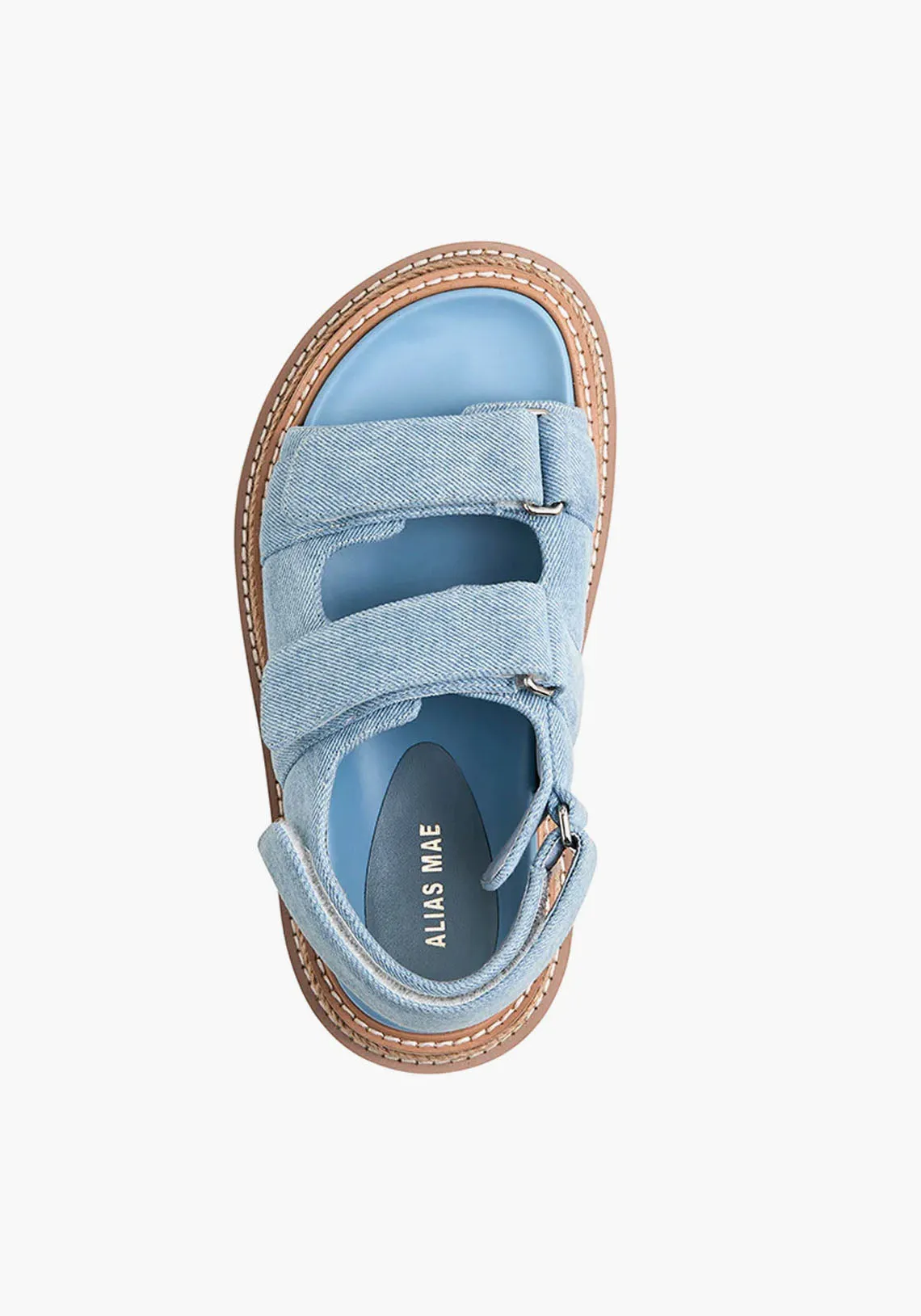 VEDA SANDAL LIGHT DENIM