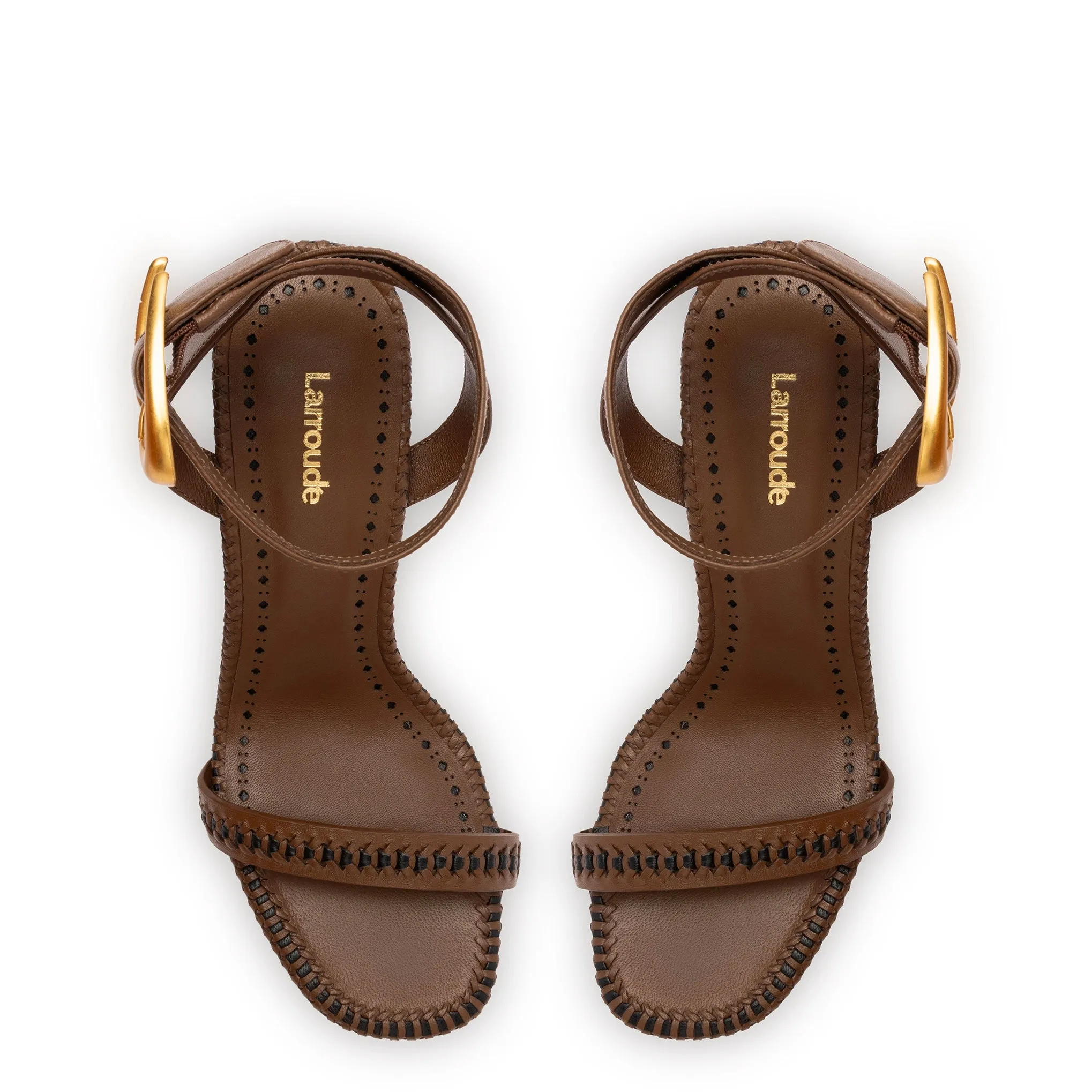 Verona Sandal In Burnt Umber Leather