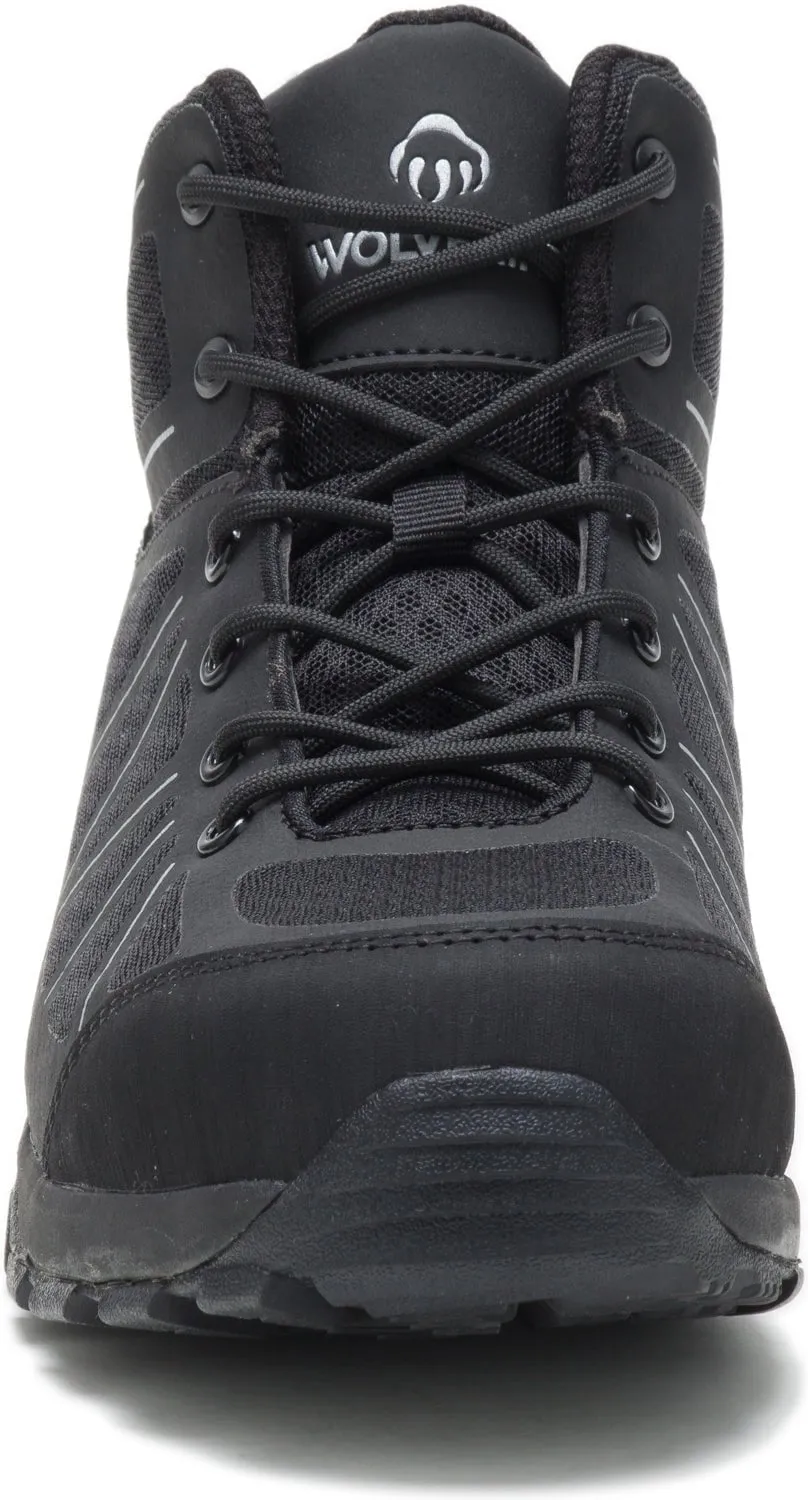 Wolverine Mens Black Mesh Work Boots Amherst 2 Mid CT