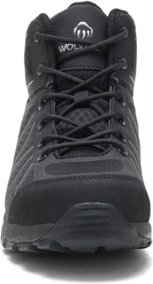 Wolverine Mens Black Mesh Work Boots Amherst 2 Mid CT