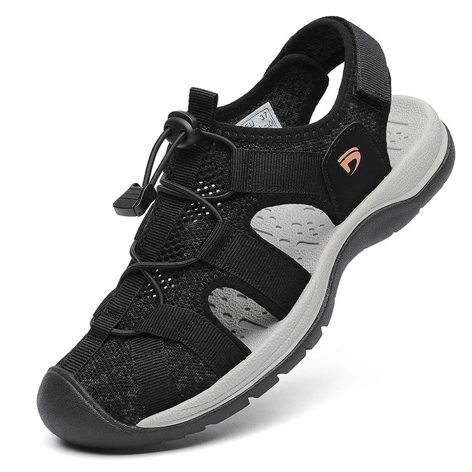 Women Casual Sandals Closed Toe Walking Sandals D8240