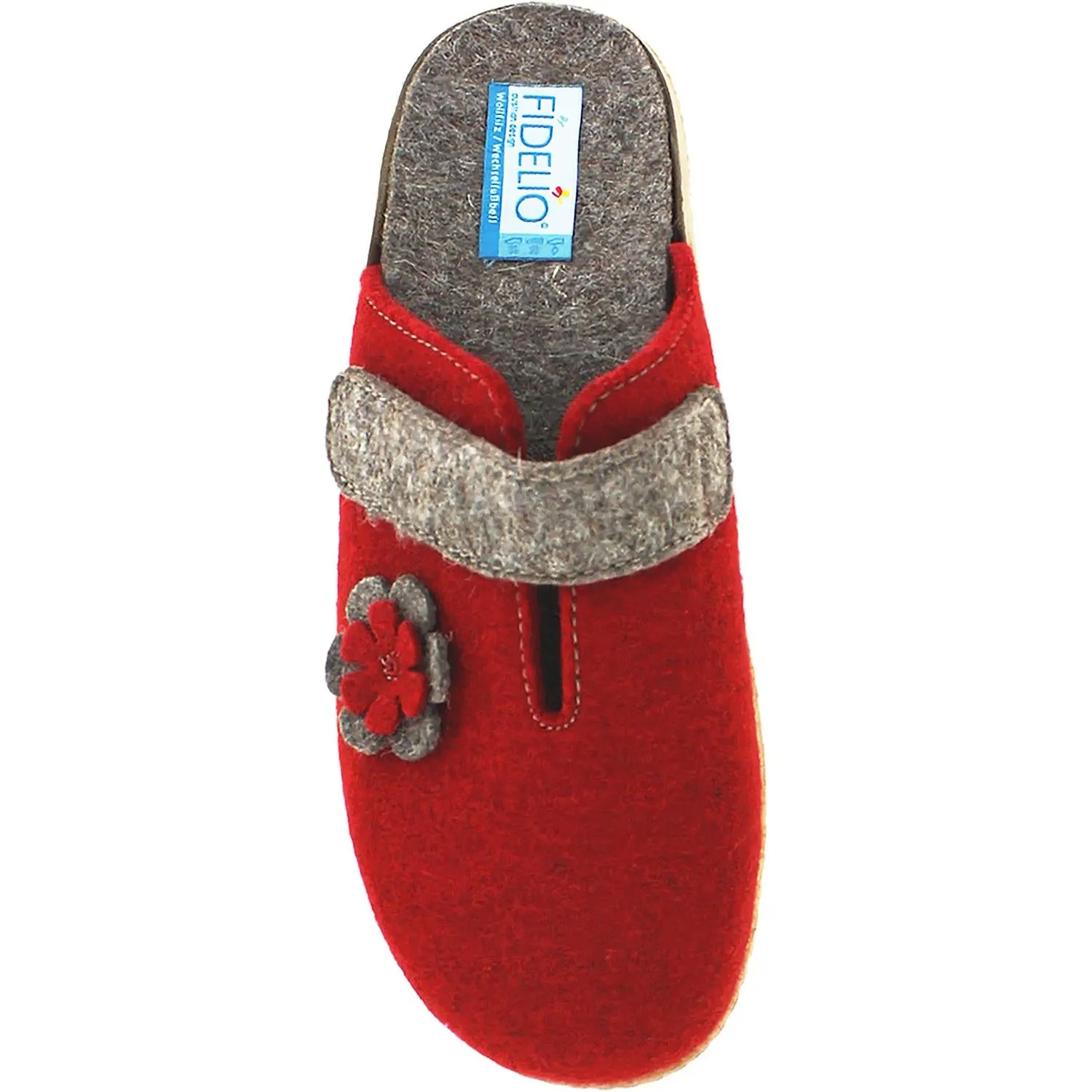 Women's Fidelio 25-5001-06 Softline Red Wool Felt