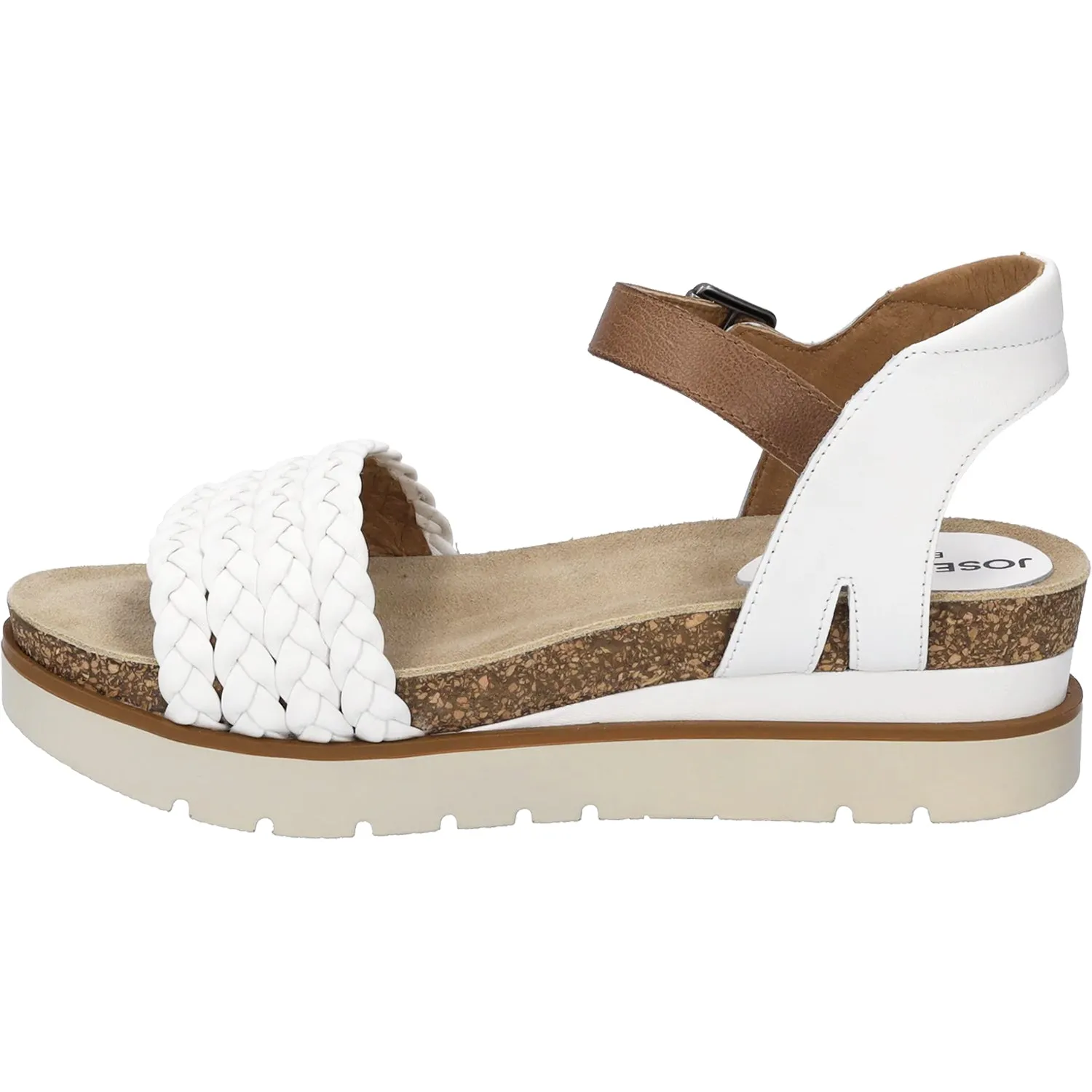 Women's Josef Seibel Clea 16 White Kombi Leather