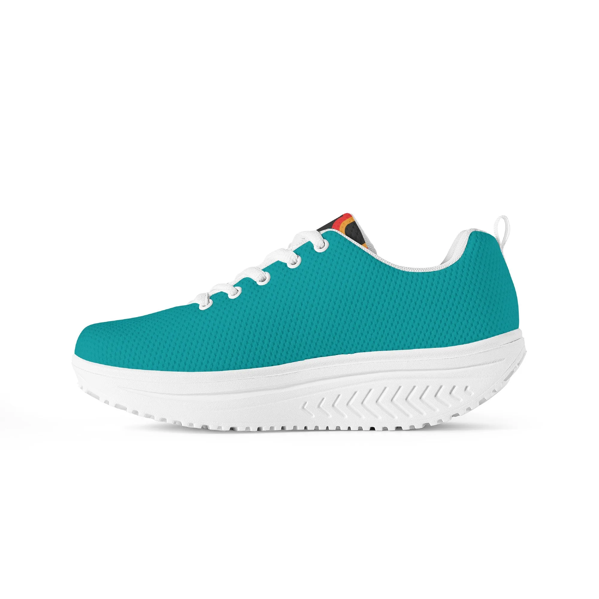 Women's Mesh Heightening Shaking Shoe - Turquoise
