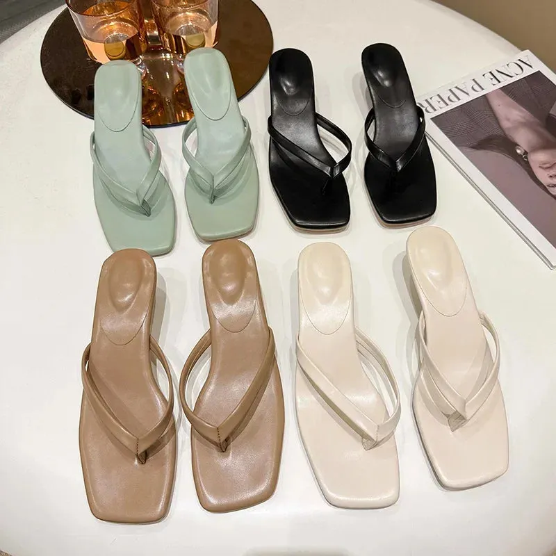 Women's Narrow Band and Kitten Heel sandals