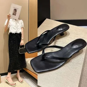 Women's Narrow Band and Kitten Heel sandals