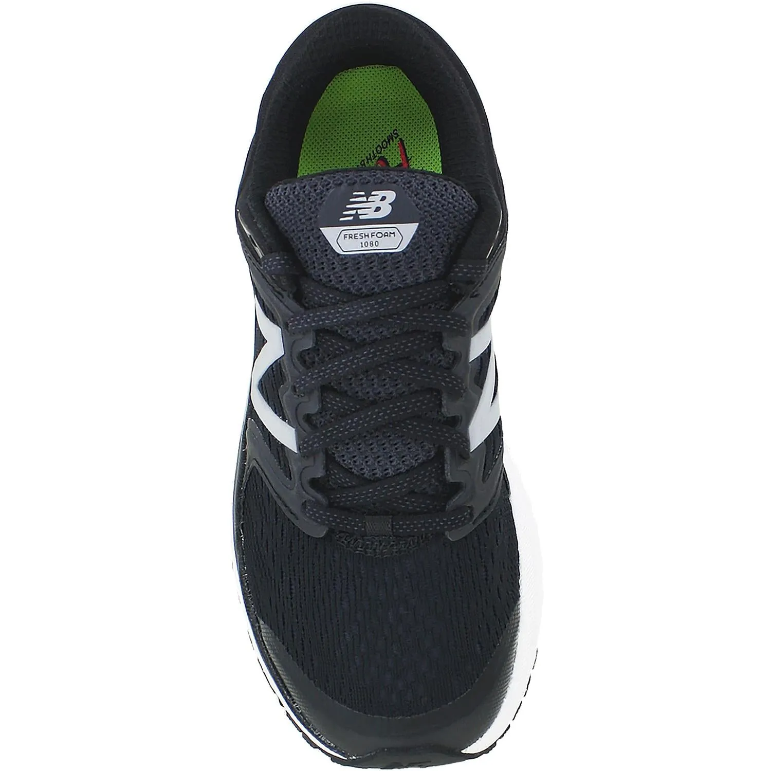 Women's New Balance W1080BW8 Fresh Foam Running Shoes Black/White Mesh