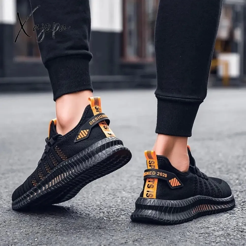 Xajzpa - Running Shoes Comfortable Light Casual Men's Sneaker Breathable Non-slip Wear-resistant Outdoor Casual Walking Men Sport Shoes